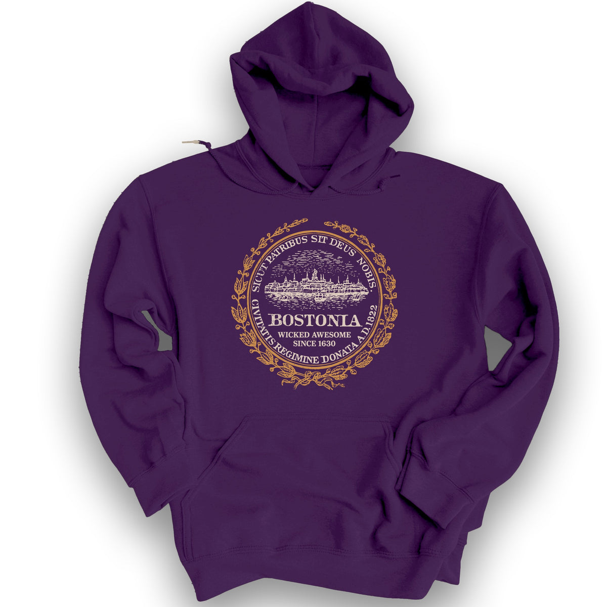 Bostonia Wicked Awesome Hoodie - Purple