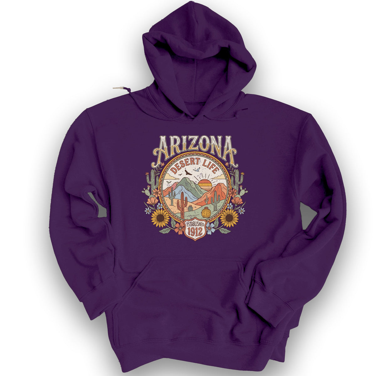 Arizona Desert Life Hoodie - Purple