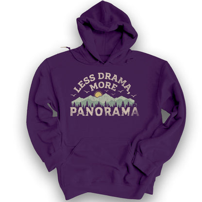 Less Drama More Panorama Hoodie - Purple