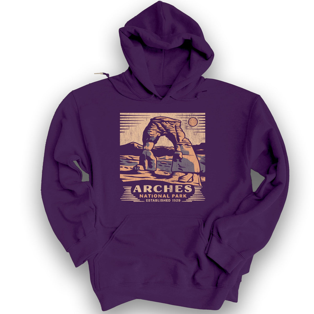 Arches Cut-Out Hoodie - Purple