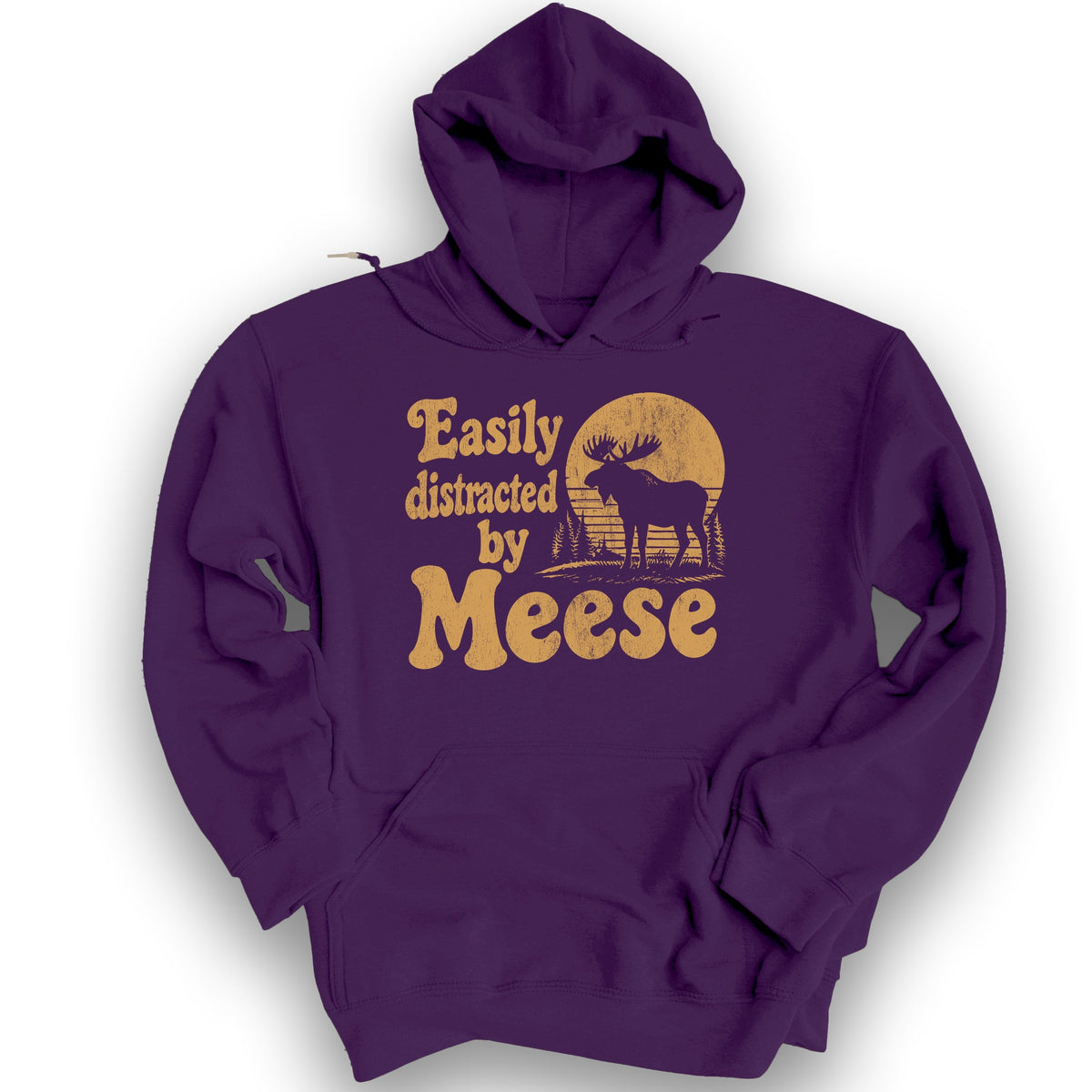 Easily Distracted By Meese Hoodie - Purple
