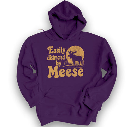 Easily Distracted By Meese Hoodie - Purple