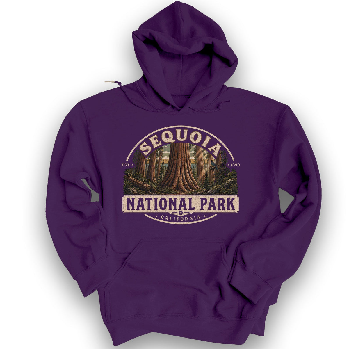 Sequoia Medallion Hoodie - Purple