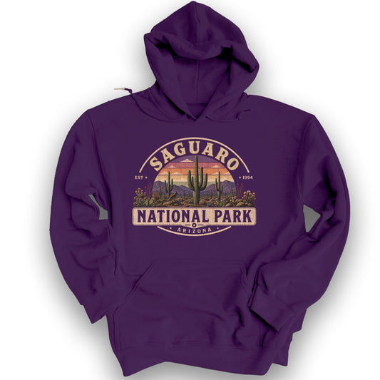 Saguaro Medallion Hoodie - Purple