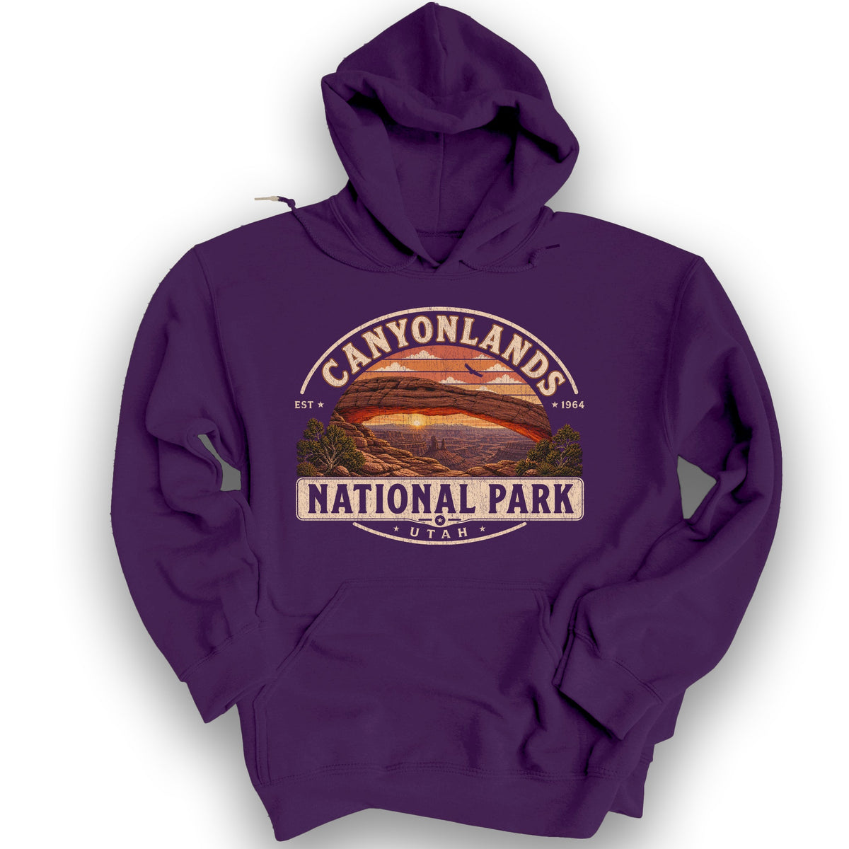 Canyonlands Medallion Hoodie - Purple