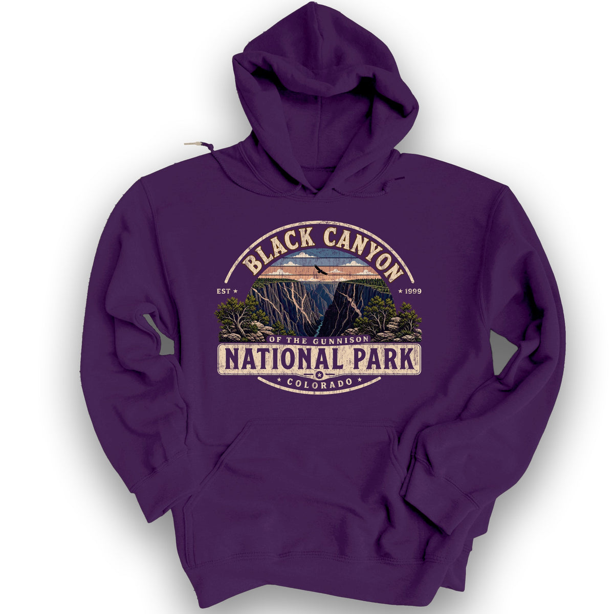 Black Canyon Medallion Hoodie - Purple