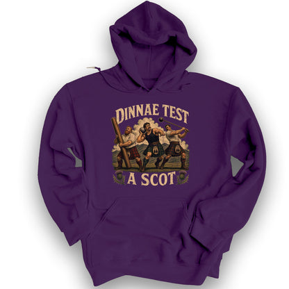 Dinnae Test A Scot Hoodie - Purple
