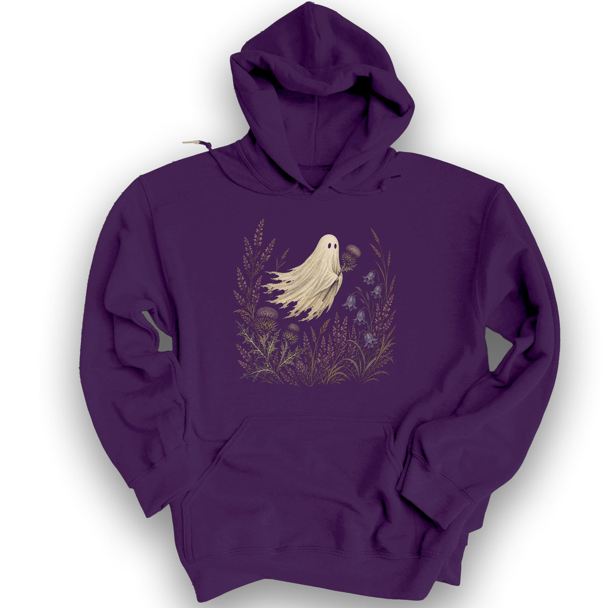 Thistle Ghost Florals Hoodie - Purple