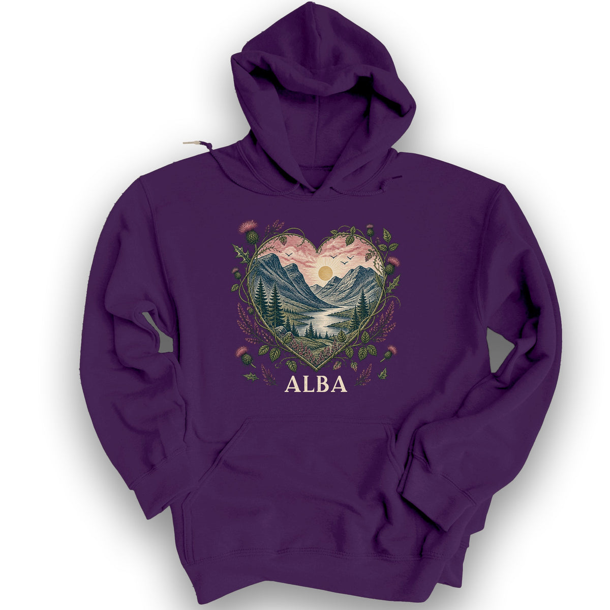 Alba Heart Hoodie - Purple
