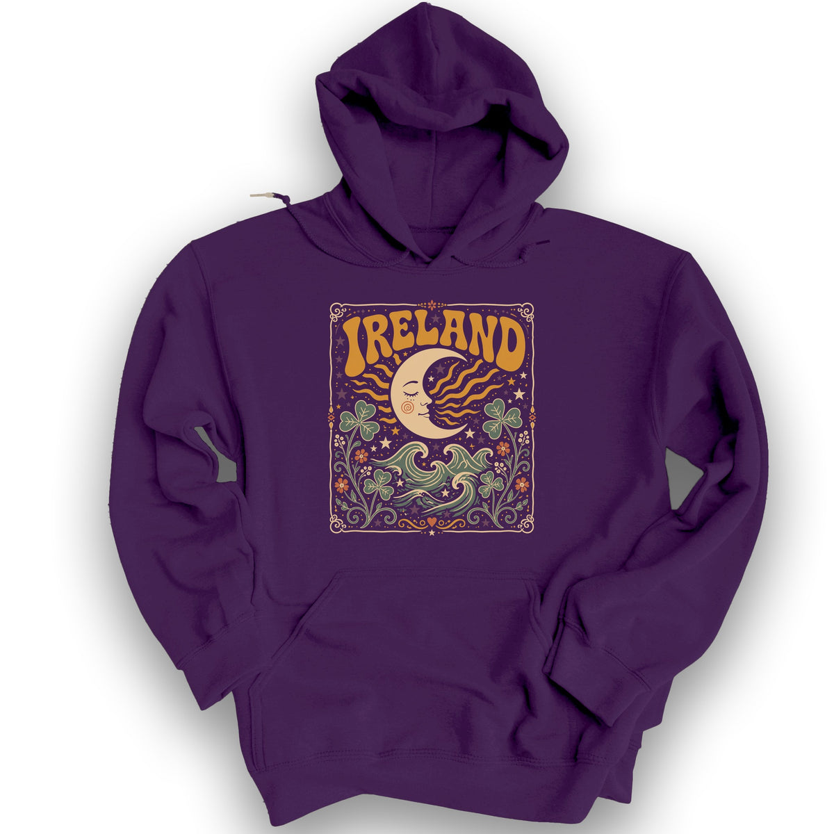 Ireland Bohemian Waves Hoodie - Purple