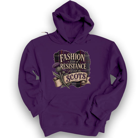 Fashion Resistance Scottish Hoodie - Purple