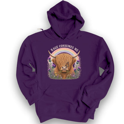 Raging Coo Rainbow Hoodie - Purple