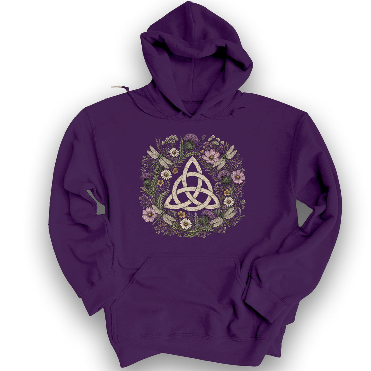 Trinity Knot Wreath Hoodie - Purple