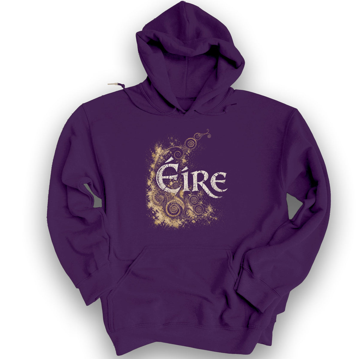 Éire Ancient Spirals Hoodie - Purple
