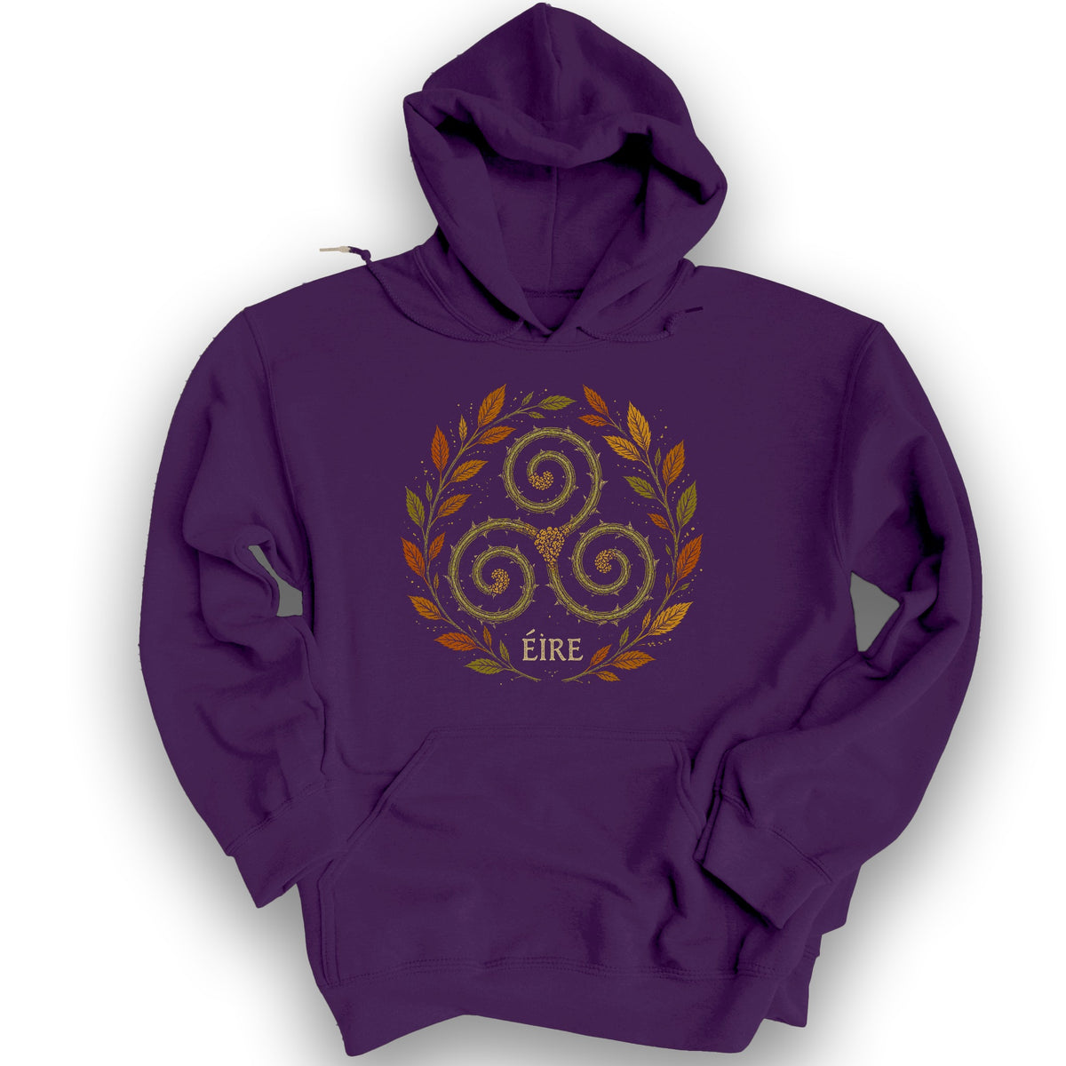 Éire Autumn Spiral Hoodie - Purple