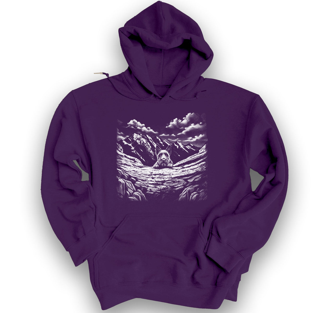 Watchful Scottish Terrier Hoodie - Purple