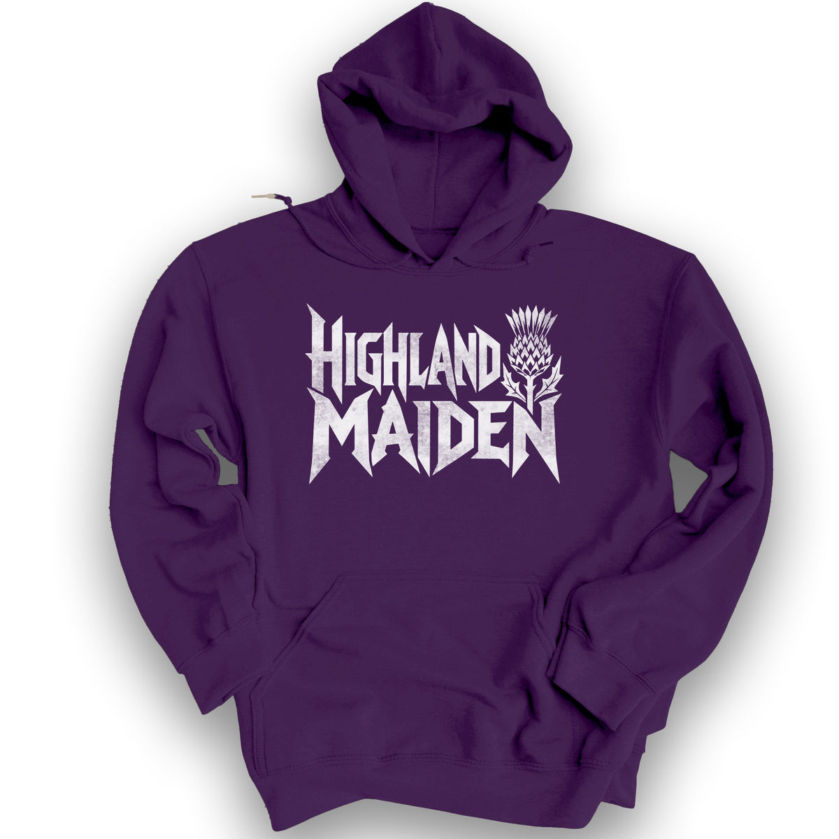 Highland Maiden Thistle Hoodie - Purple