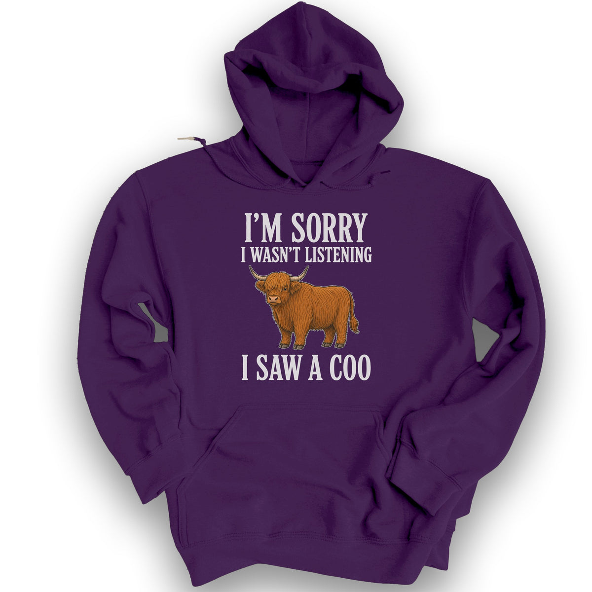 I Saw A Coo Hoodie - Purple