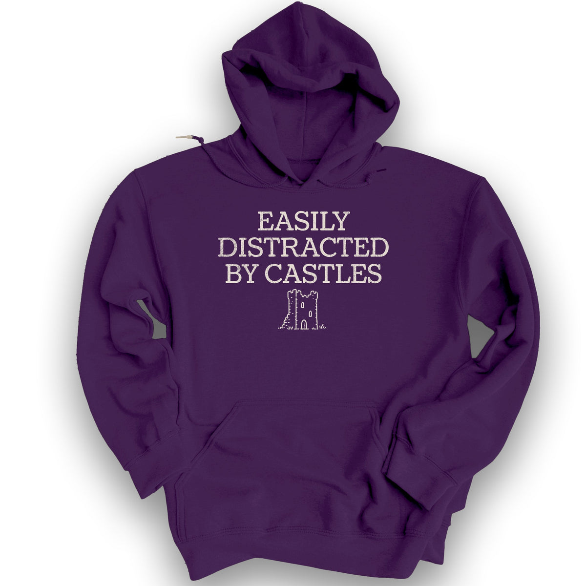 Distracted By Castles Hoodie - Purple