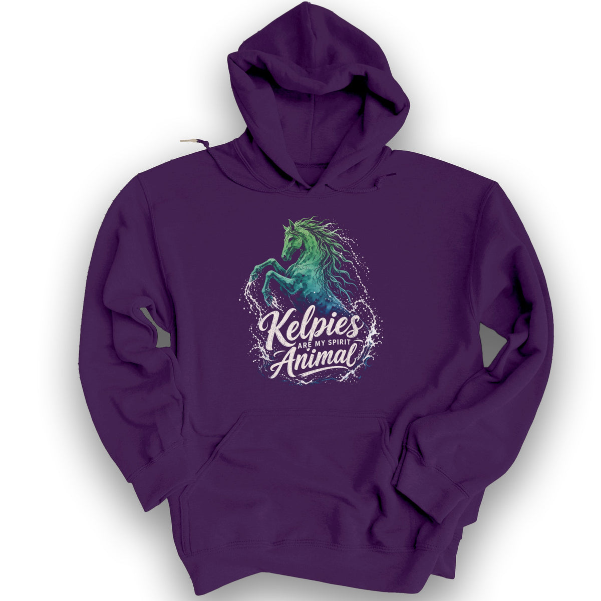 Kelpie Spirit Animal Hoodie - Purple