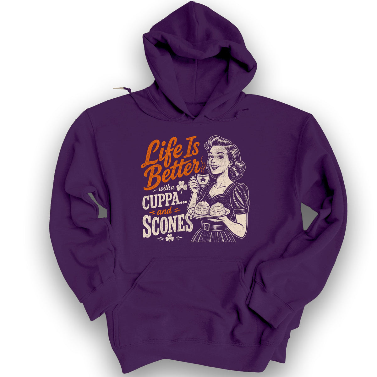 Cuppa Scones Hoodie - Purple