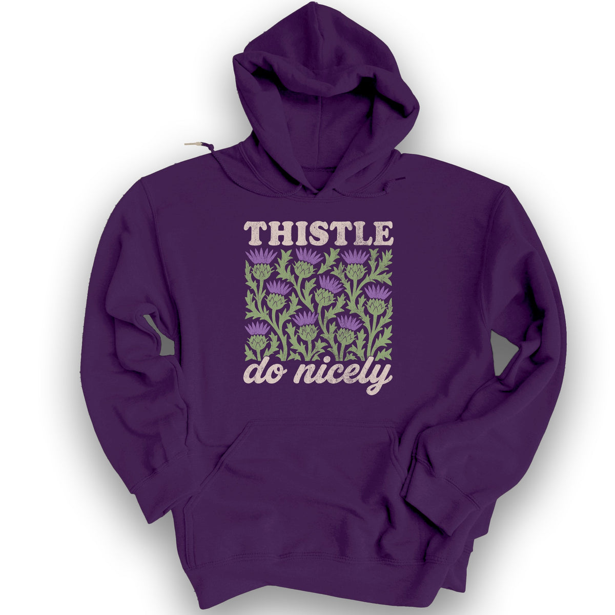 Thistle Do Nicely Hoodie - Purple