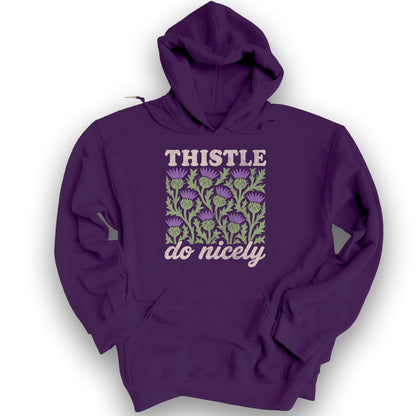 Thistle Do Nicely Hoodie - Purple