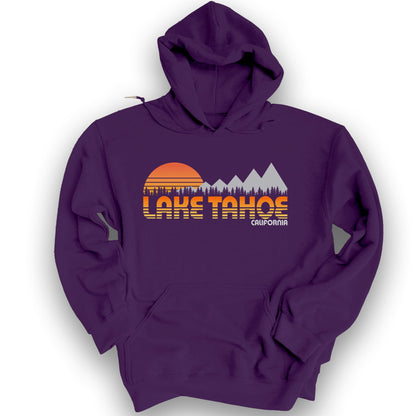 Lake Tahoe Retro 80's Hoodie - Purple
