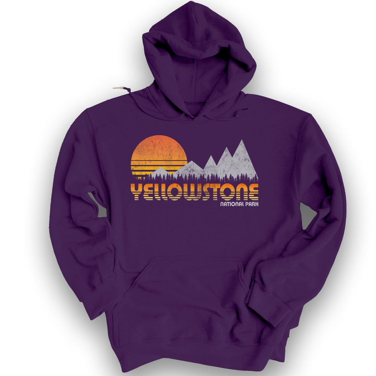 Yellowstone 80's Retro Hoodie - Purple