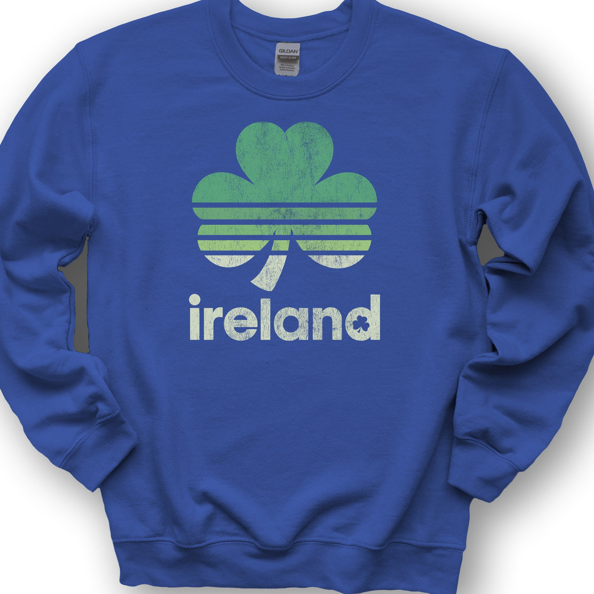 Ireland Retro Shamrock Sweatshirt - Royal