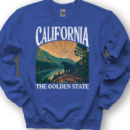 California Golden State "Big and Bold" Sweatshirt - Royal