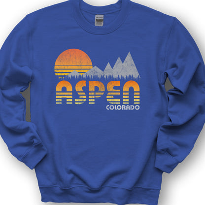 Aspen "80's Retro" Sweatshirt - Royal