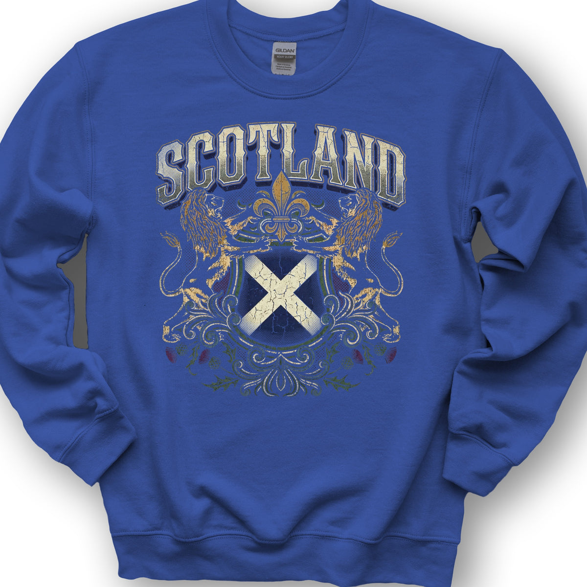 Scotland Rampant Flag Sweatshirt - Royal