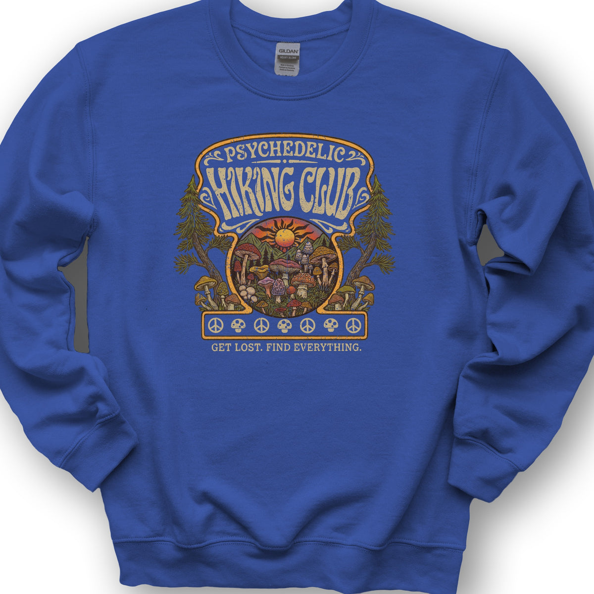 Pyschedelic Hiking Club V2 Sweatshirt - Royal