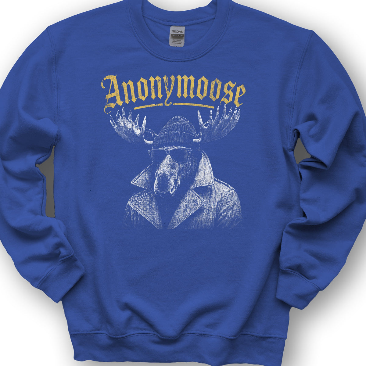 Anonymoose Halftone Sweatshirt - Royal