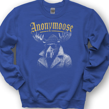 Anonymoose Halftone Sweatshirt - Royal