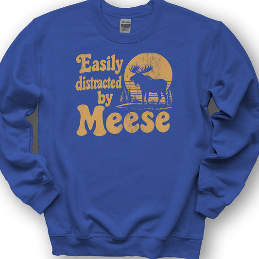 Easily Distracted By Meese Sweatshirt - Royal