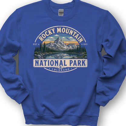 Rocky Mountain Medallion Sweatshirt - Royal