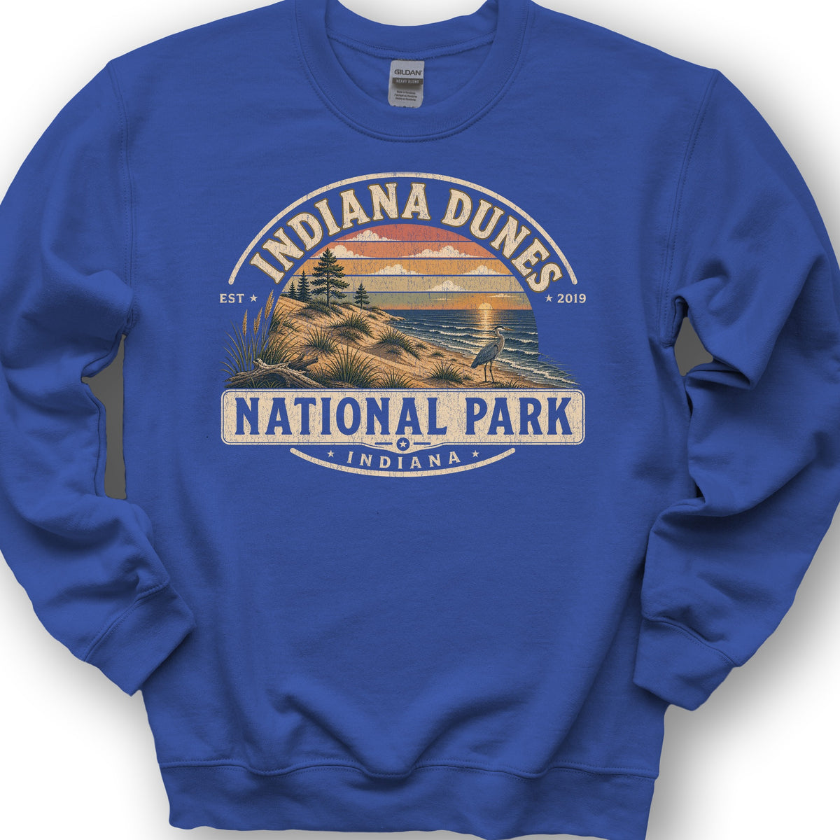 Indiana Dunes Medallion Sweatshirt - Royal