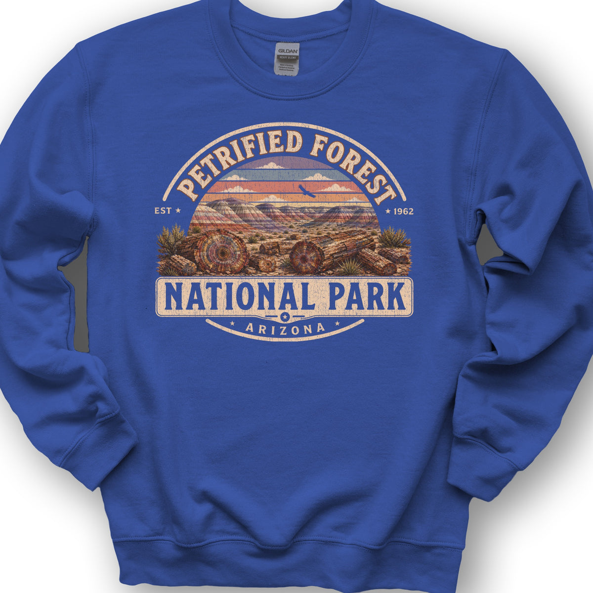 Petrified Forest Medallion Sweatshirt - Royal