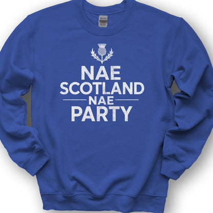 Nae Party Thistle Sweatshirt - Royal