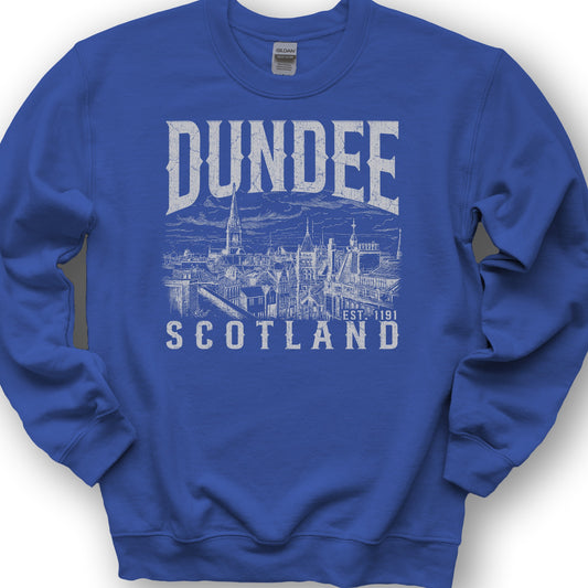 Dundee Scotland Sketch Sweatshirt - Royal