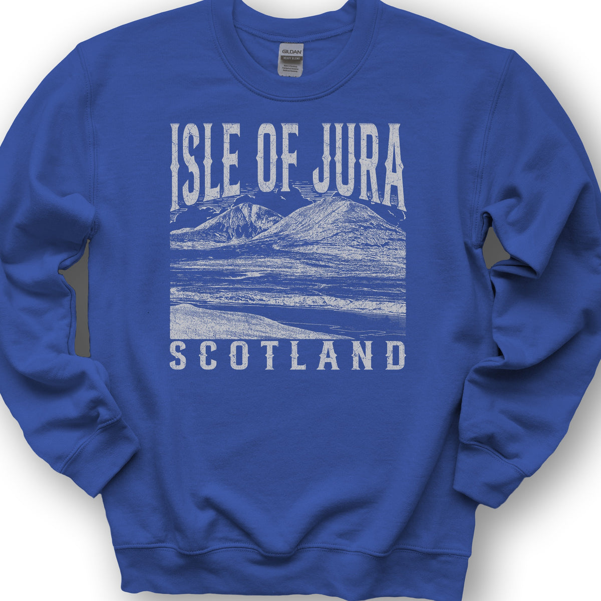 Isle of Jura Scotland Sketch Sweatshirt - Royal