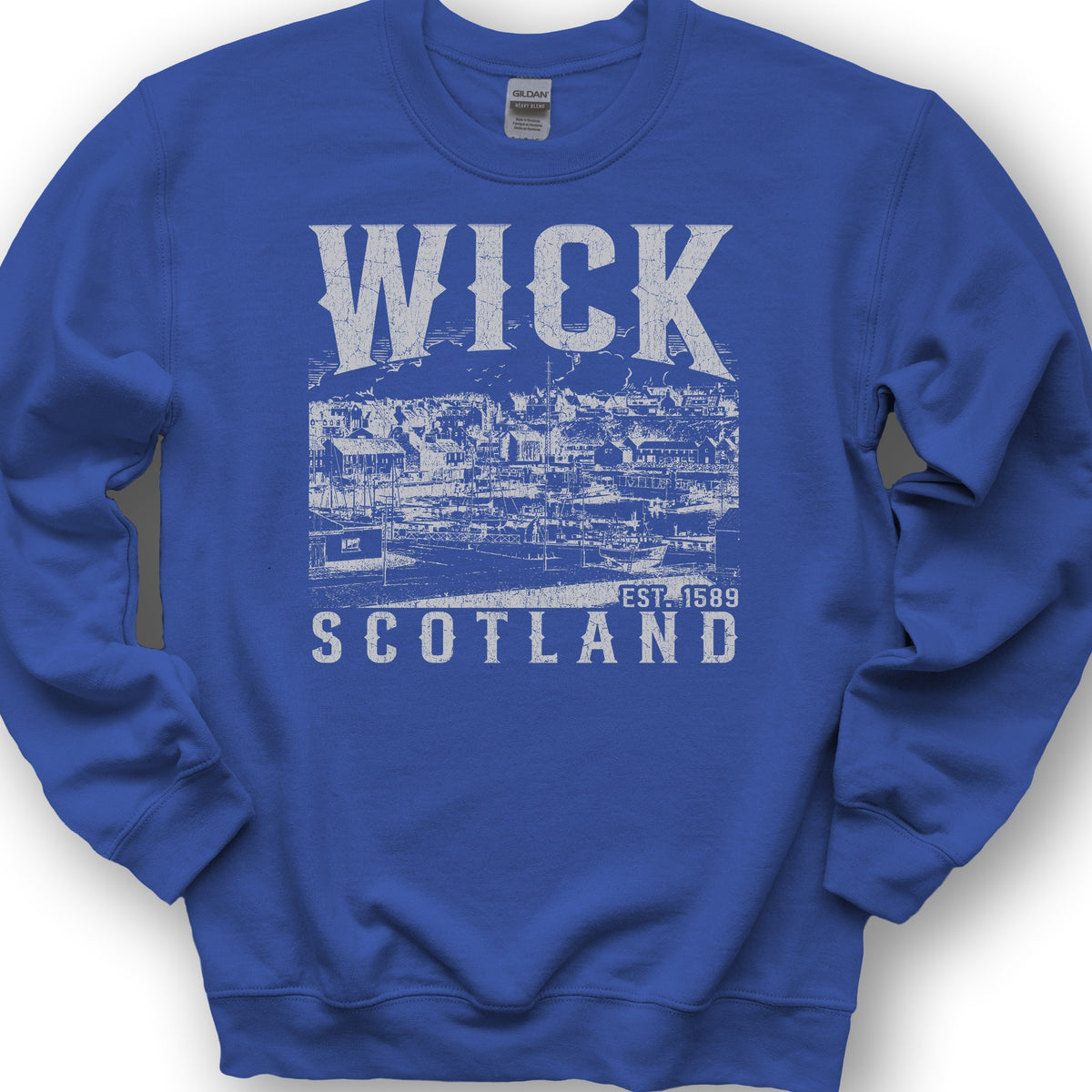 Wick Scotland Sketch Sweatshirt - Royal