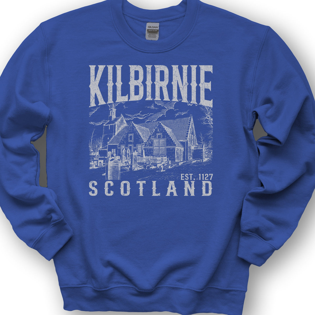 Kilbirnie Scotland Sketch Sweatshirt - Royal
