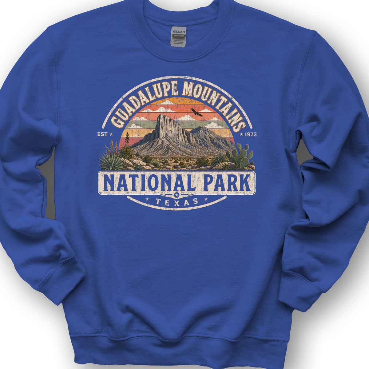 Guadalupe Mountains Medallion Sweatshirt - Royal