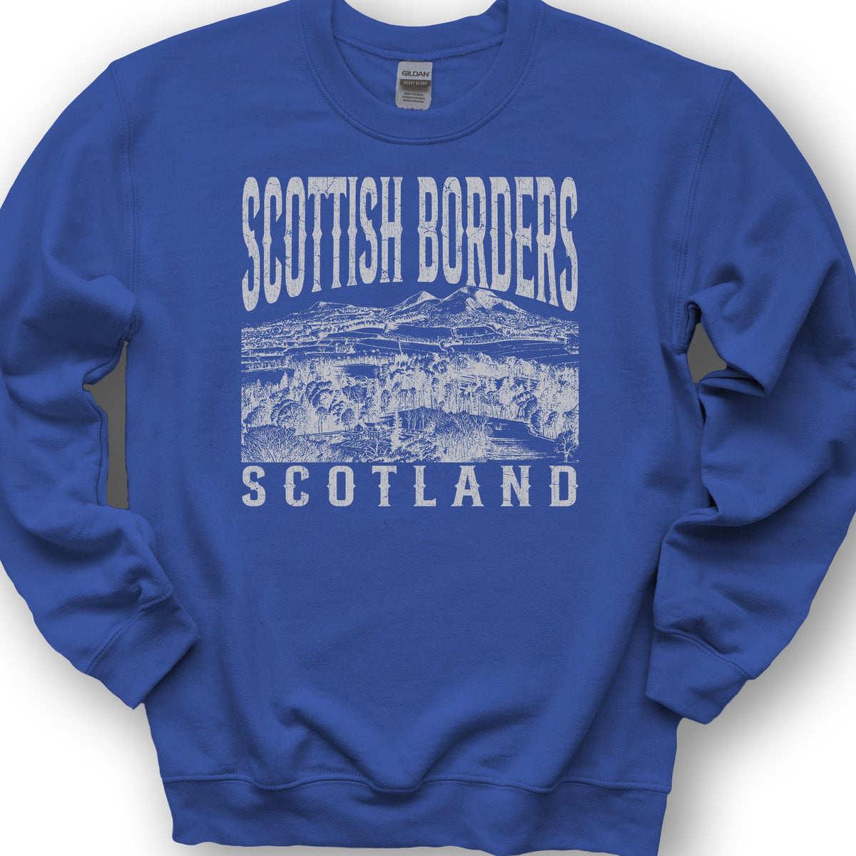 Scottish Borders Sketch Sweatshirt - Royal