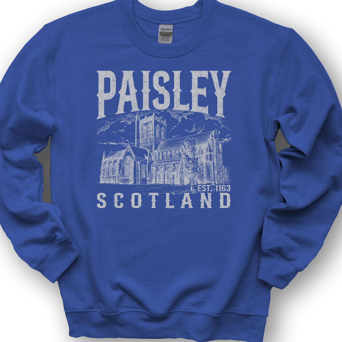 Paisley Scotland Sketch Sweatshirt - Royal