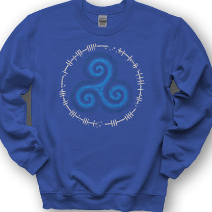 Celtic Triskele Sweatshirt - Royal