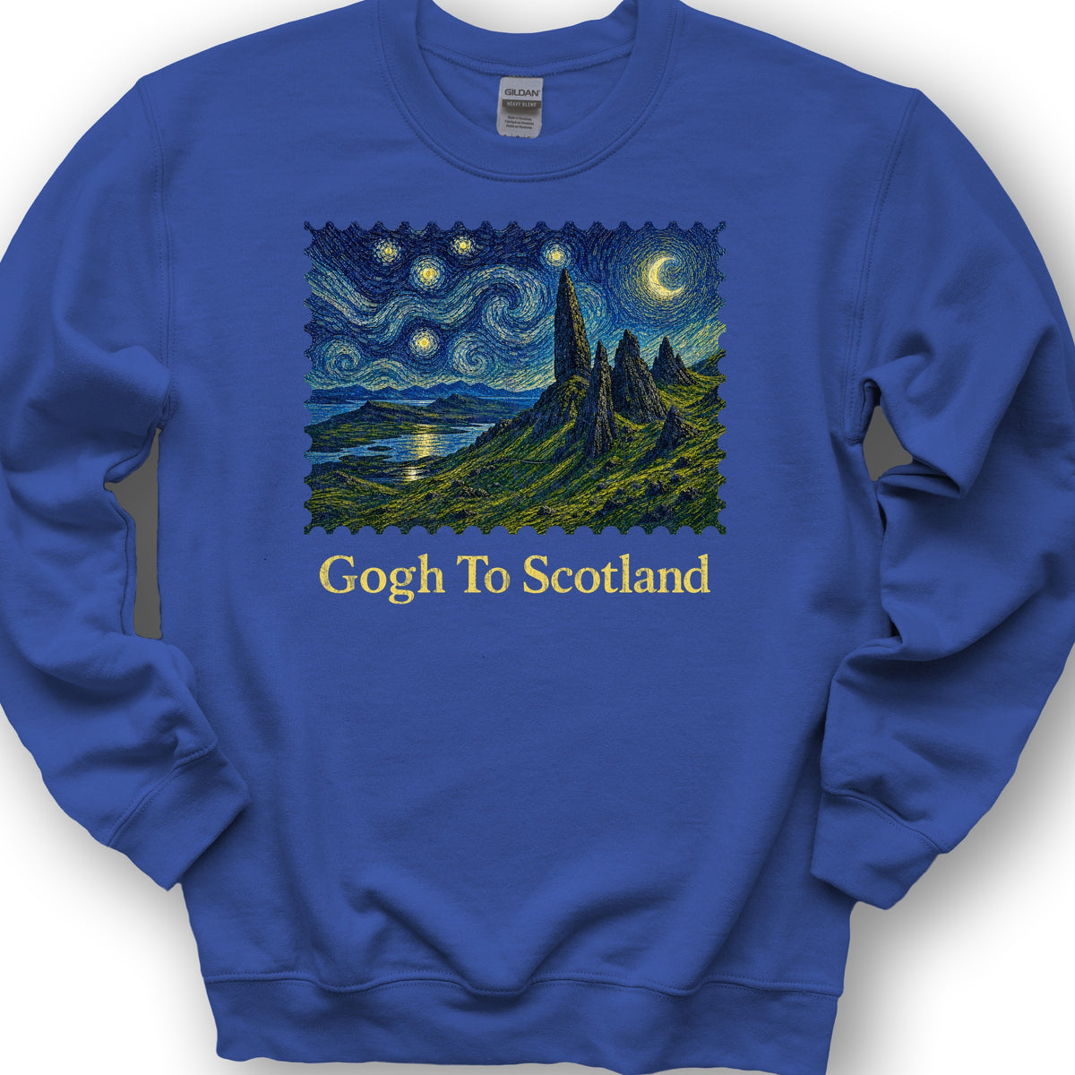 Gogh To Scotland Sweatshirt - Royal